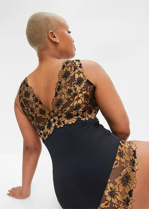 Body ohne B&uuml;gel mit floraler Spitze, bonprix