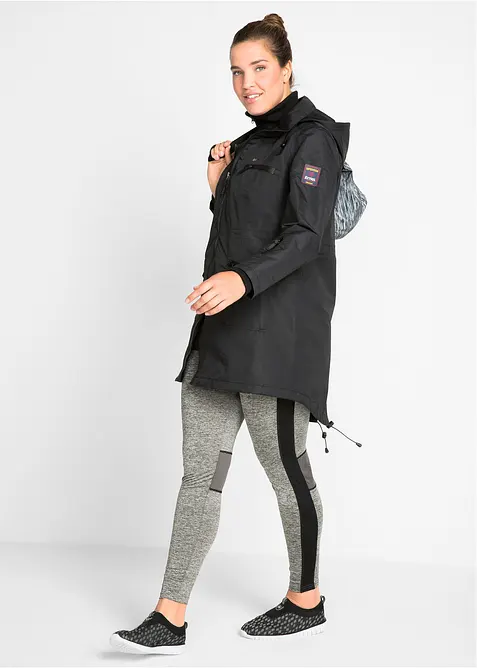 Parka de mi-saison imperméable à capuche, style 2-en-1, bonprix