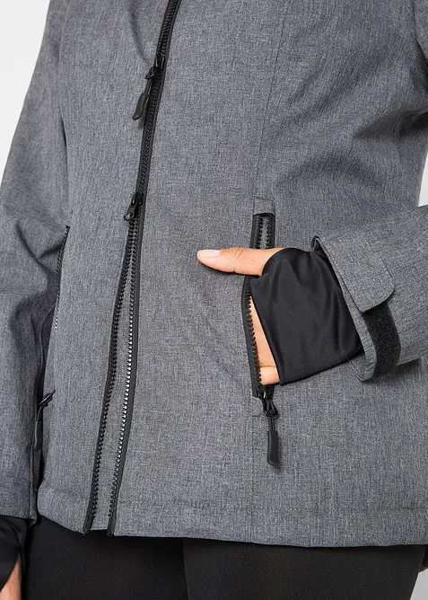 wasserdichte Outdoor-Funktions-Jacke mit Teddyfleece, bonprix