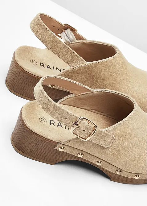 Pantoletten mit Riemchen, bonprix