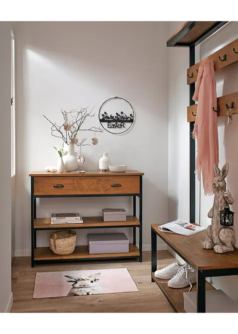 Paillasson lavable &agrave; motif lapin, bonprix