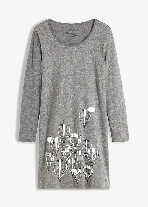 Chemise de nuit courte à manches longues, bonprix