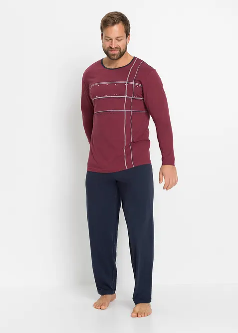 Pyjama &agrave; manches longues, bonprix