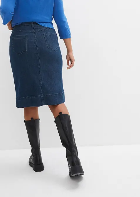 Jeansrock Mid Waist, Stretch, bonprix