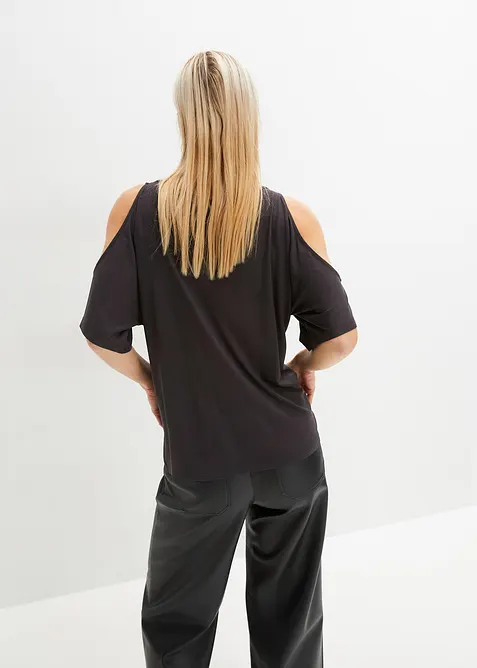 Cold-Shoulder-Shirt aus Viskose, bonprix