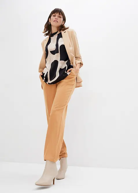 Blouse sans manches en satin, bonprix