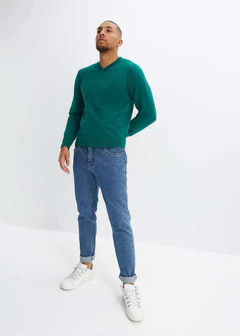 Feinstrickpullover aus weichem Baumwollmix, bonprix