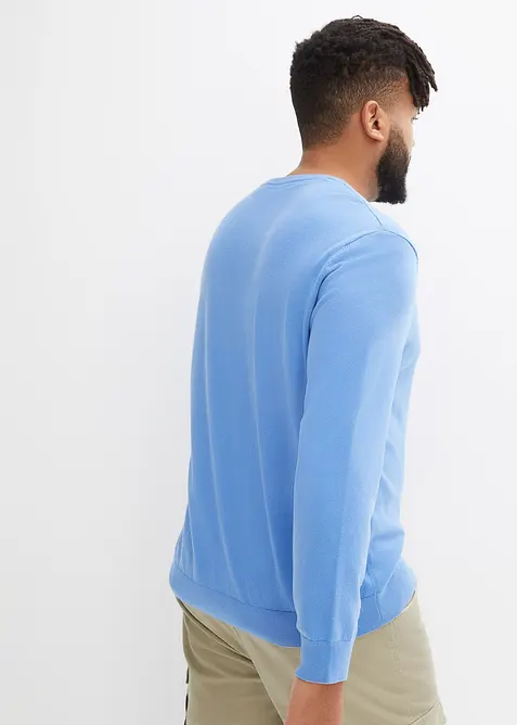 Feinstrickpullover aus weichem Baumwollmix, bonprix