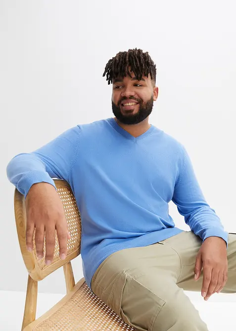 Feinstrickpullover aus weichem Baumwollmix, bonprix