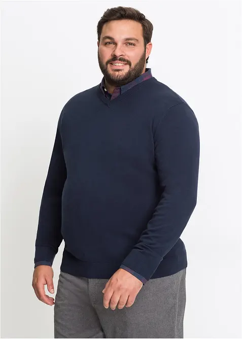 Feinstrickpullover aus weichem Baumwollmix, bonprix