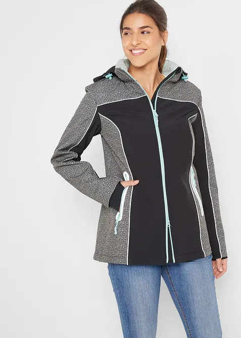 wasserabweisende Softshelljacke mit reflektierenden Details, bonprix