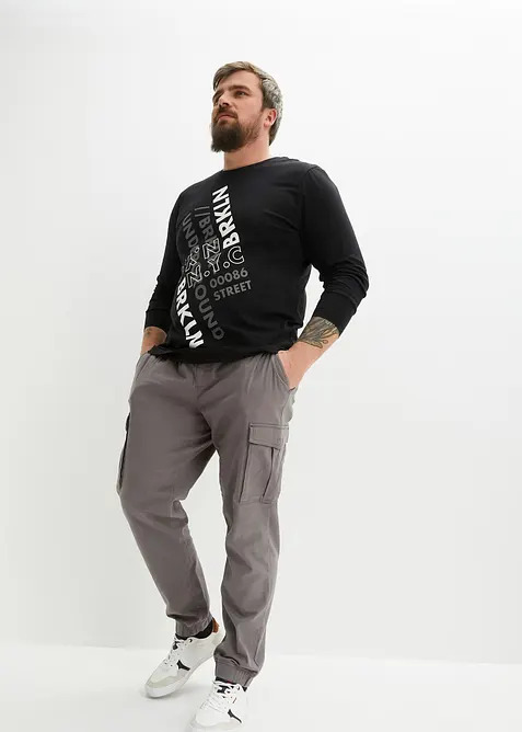 T-shirt manches longues 100% coton, bonprix