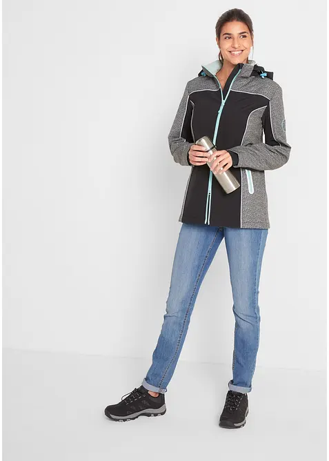 wasserabweisende Softshelljacke mit reflektierenden Details, bonprix
