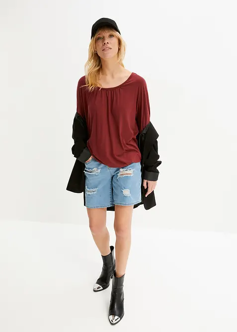Oversize-Shirt aus Viskose-Mix, bonprix