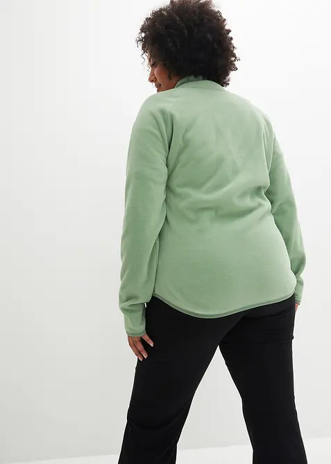 Fleecejacke mit Reißverschluss-Taschen, bonprix