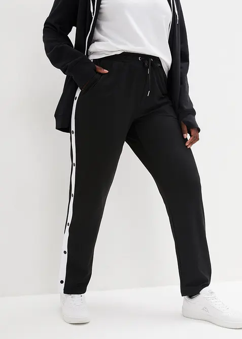 Jogginghose mit Druckkn&ouml;pfen, schnelltrocknend, bonprix