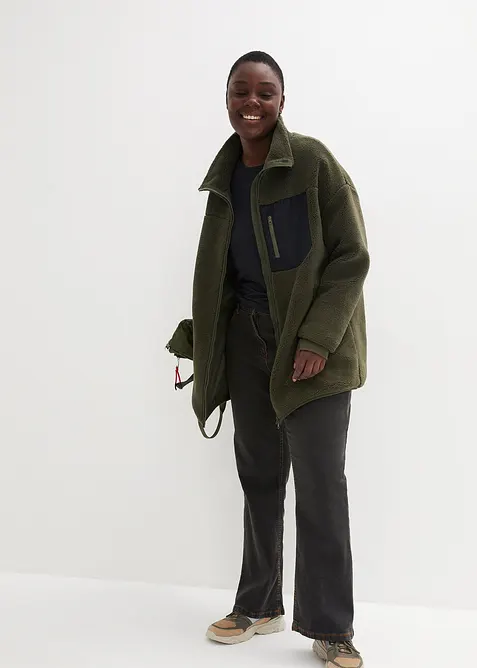 Teddy-Fleece Jacke, bonprix