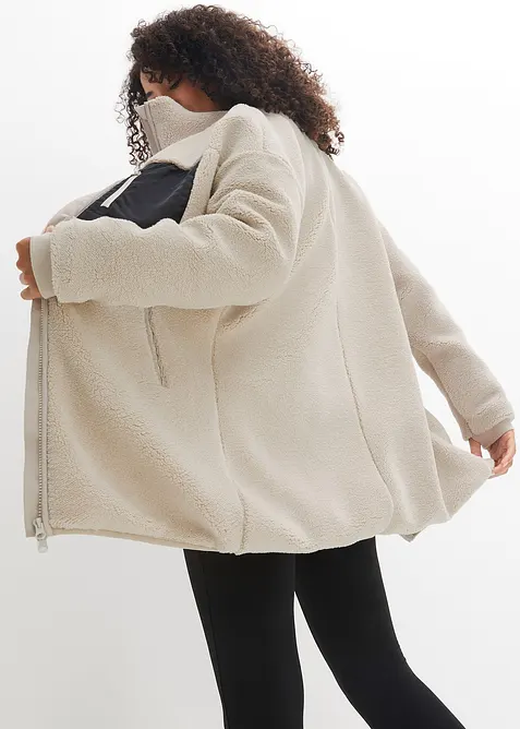 Teddy-Fleece Jacke, bonprix