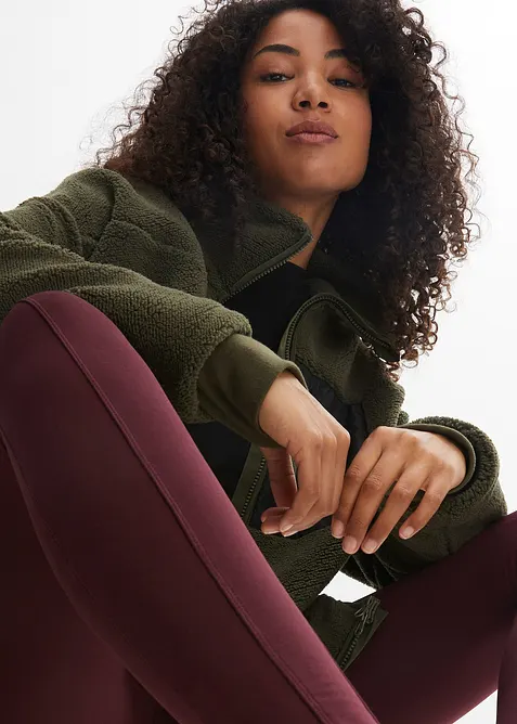 Teddy-Fleece Jacke, bonprix