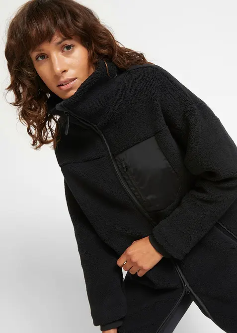 Teddy-Fleece Jacke, bonprix