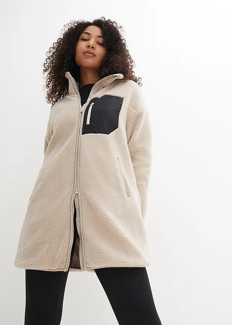 Teddy-Fleece Jacke, bonprix