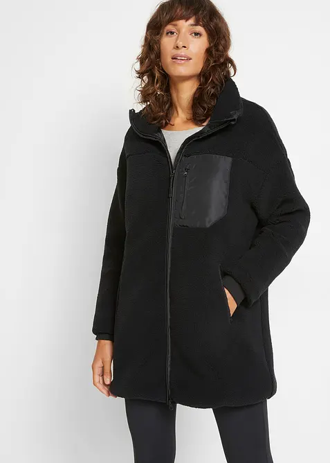 Teddy-Fleece Jacke, bonprix