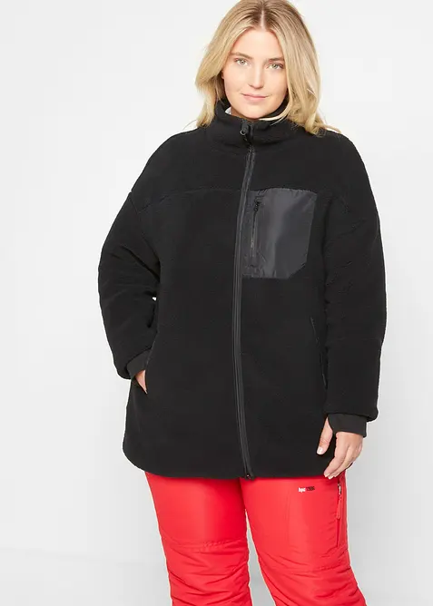 Teddy-Fleece Jacke, bonprix