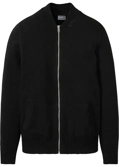 Gilet en maille avec coton recycl&eacute;, bonprix