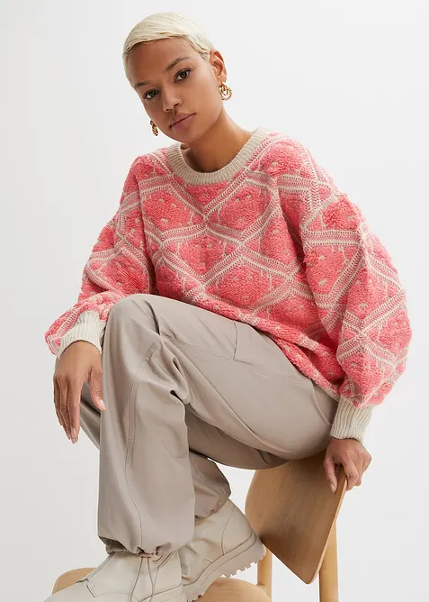 Boxy-Strickpullover, bonprix