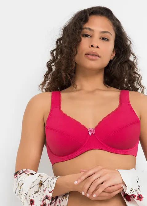 Lot de 3 soutiens-gorge coton &agrave; armatures, bonprix