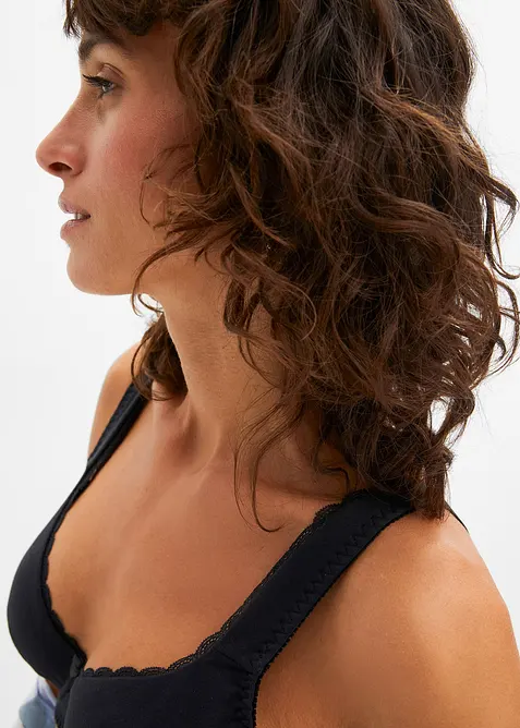 BH mit Bügel mit weicher Bio-Baumwolle (3er Pack), bonprix