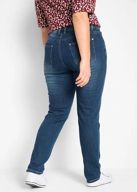Jean boyfriend taille mi-haute, extensible, bonprix