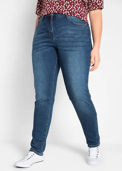 Jean boyfriend taille mi-haute, extensible, bonprix