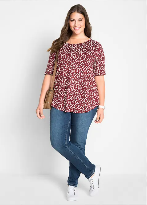 Jean boyfriend taille mi-haute, extensible, bonprix