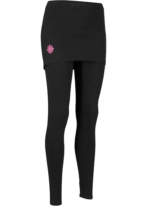 Kn&ouml;chelfreie Sport-Leggings mit Rock, bonprix
