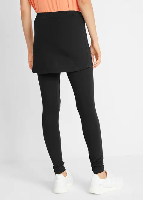 Kn&ouml;chelfreie Sport-Leggings mit Rock, bonprix