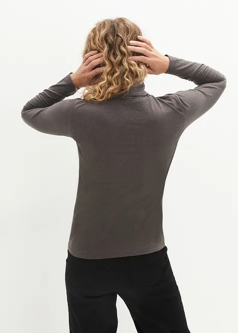 Lot de 2 T-shirts col roulé, bonprix