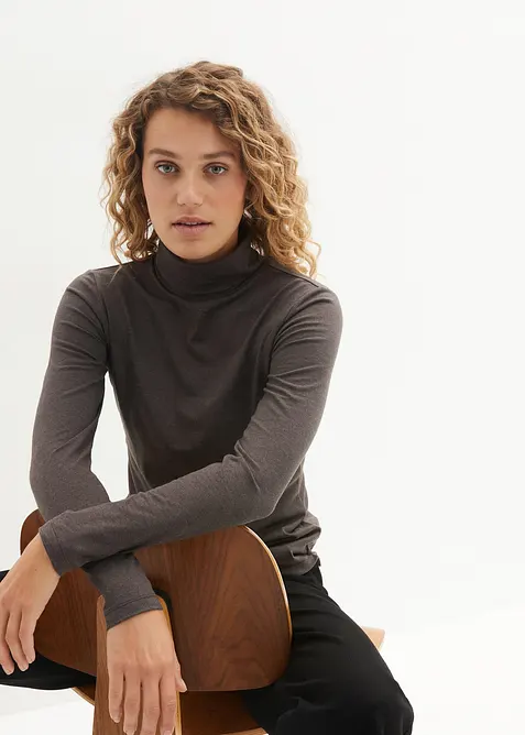 Lot de 2 T-shirts col roulé, bonprix