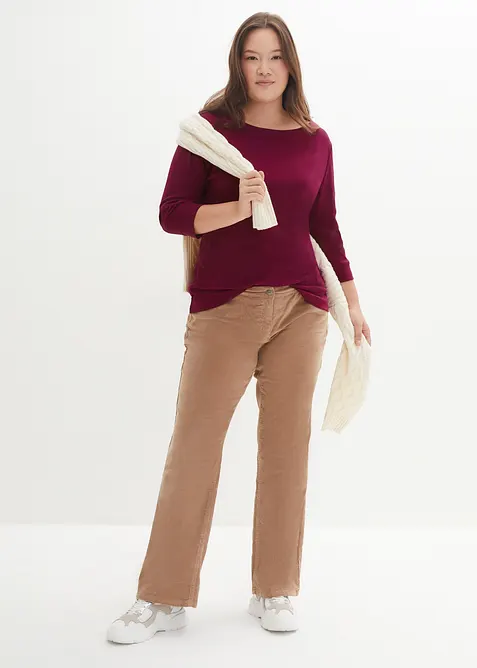 T-shirt manches longues 100% coton, bonprix