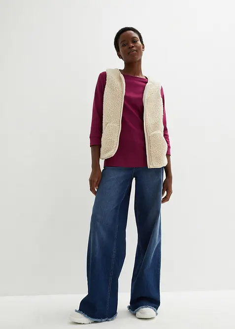 Langarmshirt aus reiner Bio-Baumwolle, bonprix