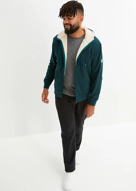 Sweat zippé doublé sherpa, bonprix