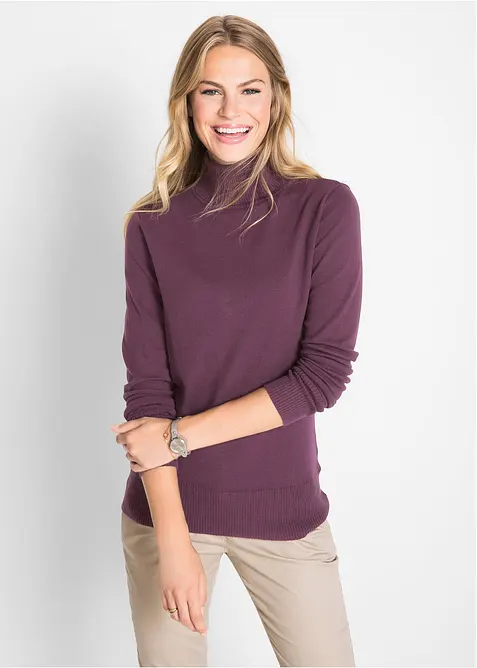 Basic Rollkragenpullover, bonprix