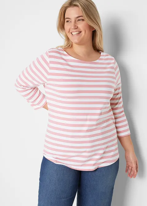 T-shirt à encolure bateau, bonprix