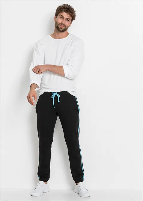 Pantalon de jogging à détails contrastants, bonprix