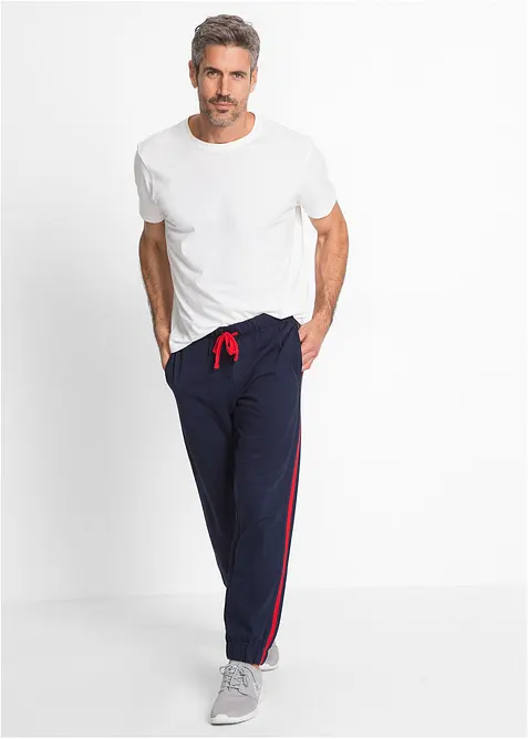 Pantalon de jogging à détails contrastants, bonprix