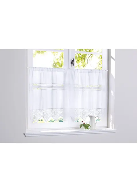 Brise-bise avec bordure crochetée, bonprix