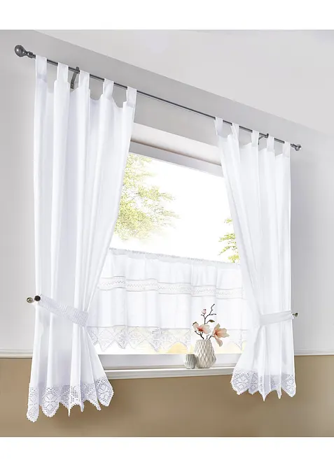 Brise-bise avec bordure crochetée, bonprix