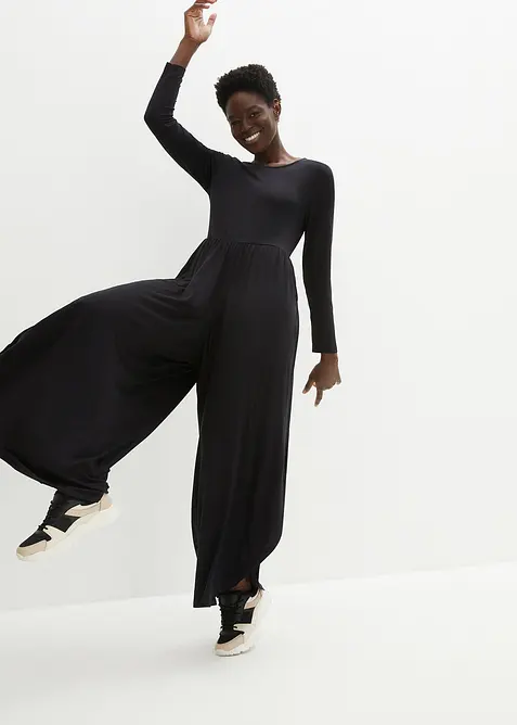 Sport-Jumpsuit aus fließender Viskose, bonprix