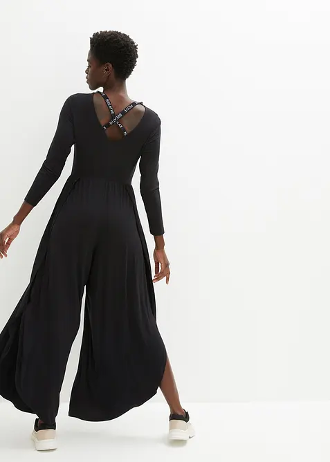 Sport-Jumpsuit aus fließender Viskose, bonprix
