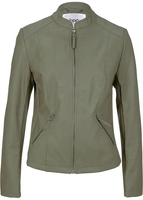 Lederimitat-Jacke aus reiner Viskose, bonprix